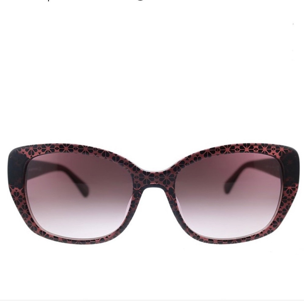 Kate Spade Kenzie Pink Burgundy Gradient Sunglasses Gem